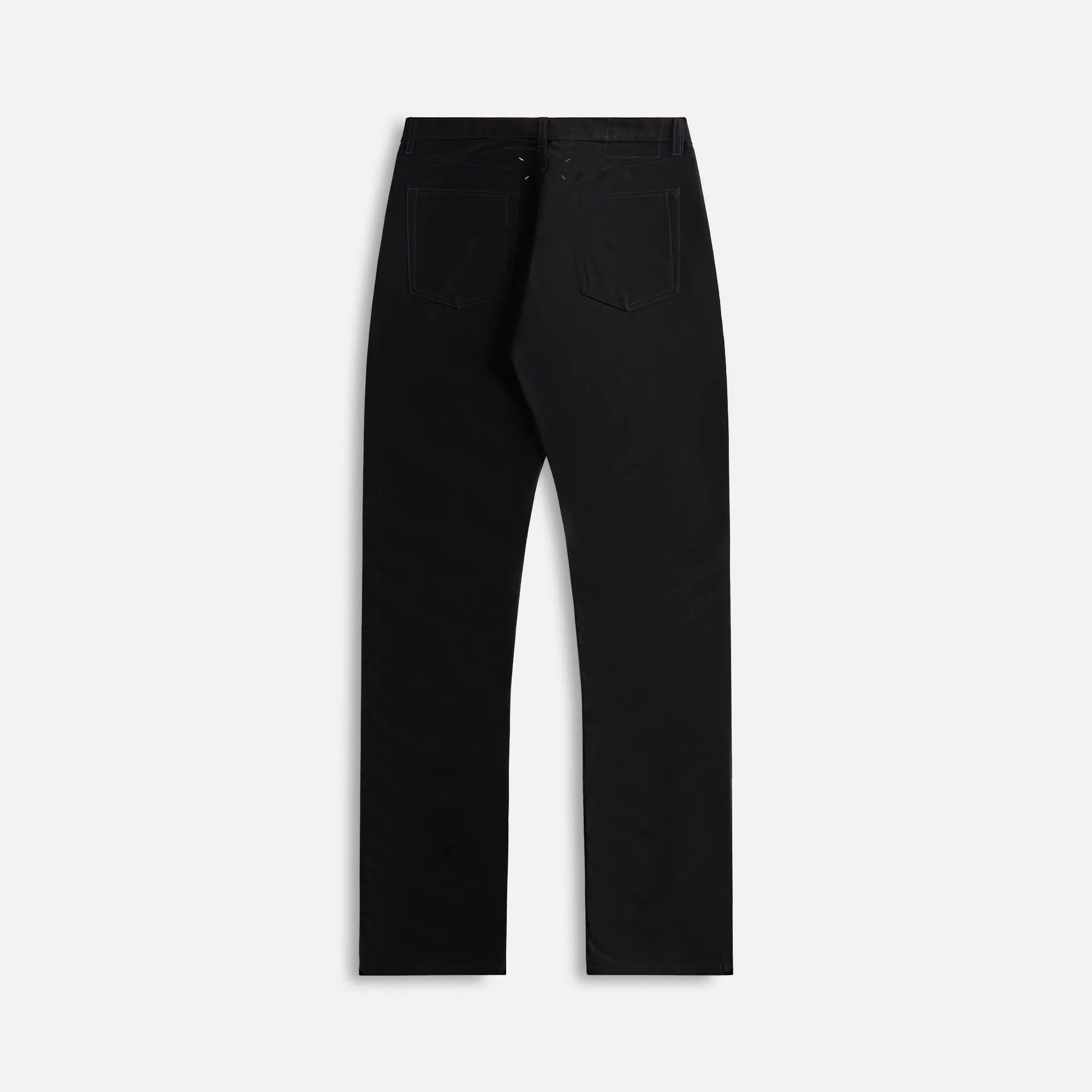 Maison Margiela 5-Pocket Cotton Satin Pants - Black sold by Kith product image thumbnail 2