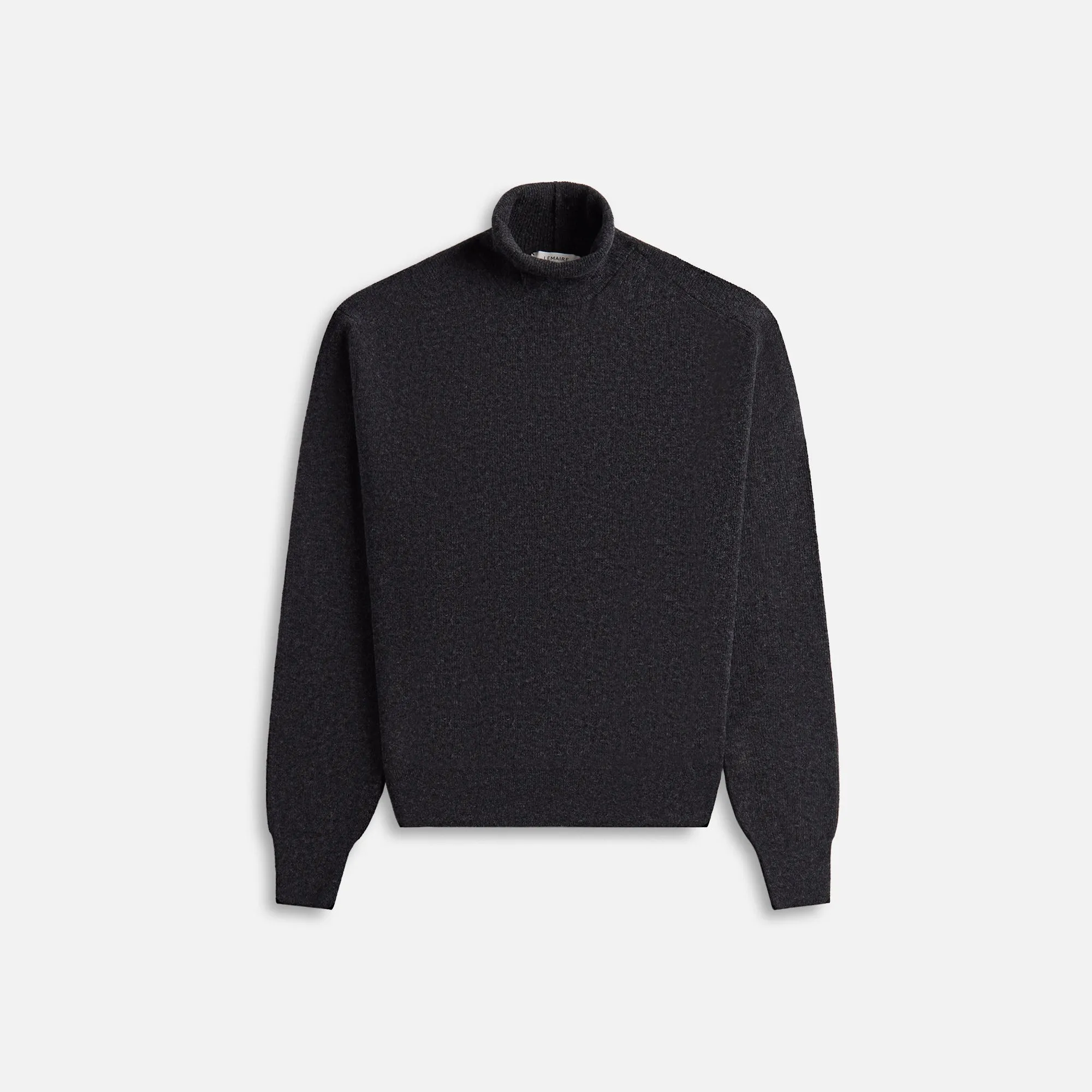 Lemaire Turtleneck Jumper - Anthracite Melange sold by Kith