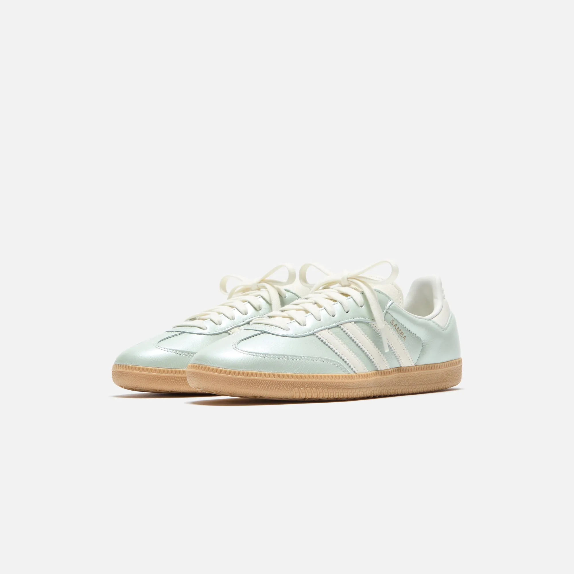 adidas WMNS Samba OG - Linen Green Metallic / Off White / Cyber Metallic sold by Kith product image thumbnail 2