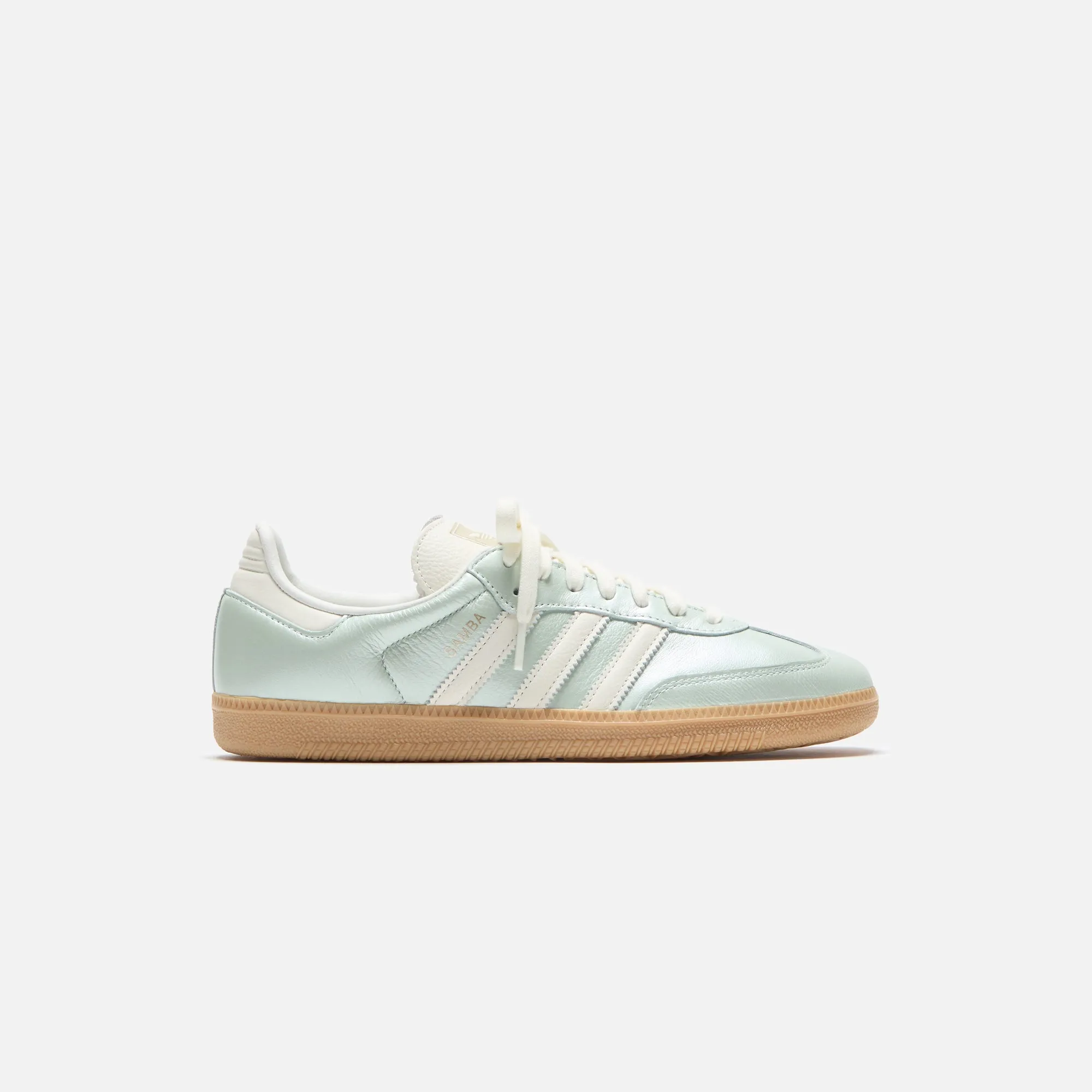 adidas WMNS Samba OG - Linen Green Metallic / Off White / Cyber Metallic sold by Kith