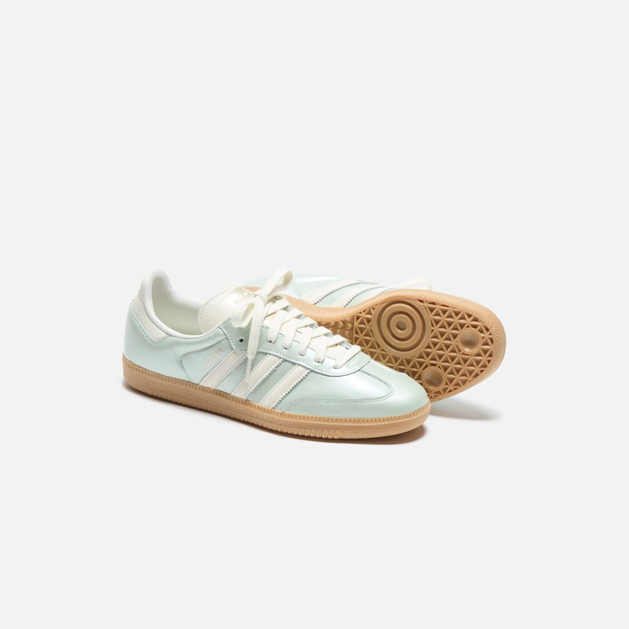 adidas WMNS Samba OG - Linen Green Metallic / Off White / Cyber Metallic sold by Kith product image thumbnail 4