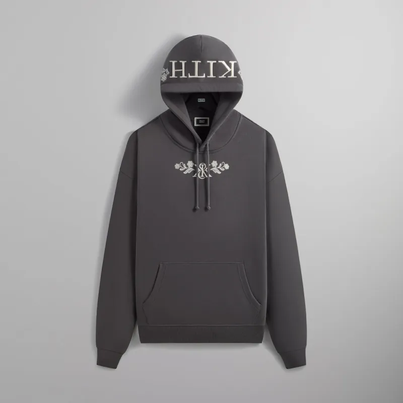 Kith Floral Lace Nelson Hoodie - Carbon sold by Kith
