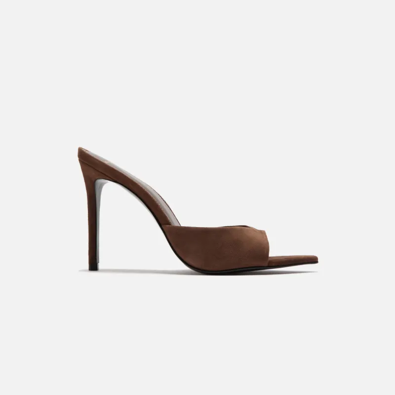 Black Suede Studio Brea Suede Mule - Brown sold by Kith