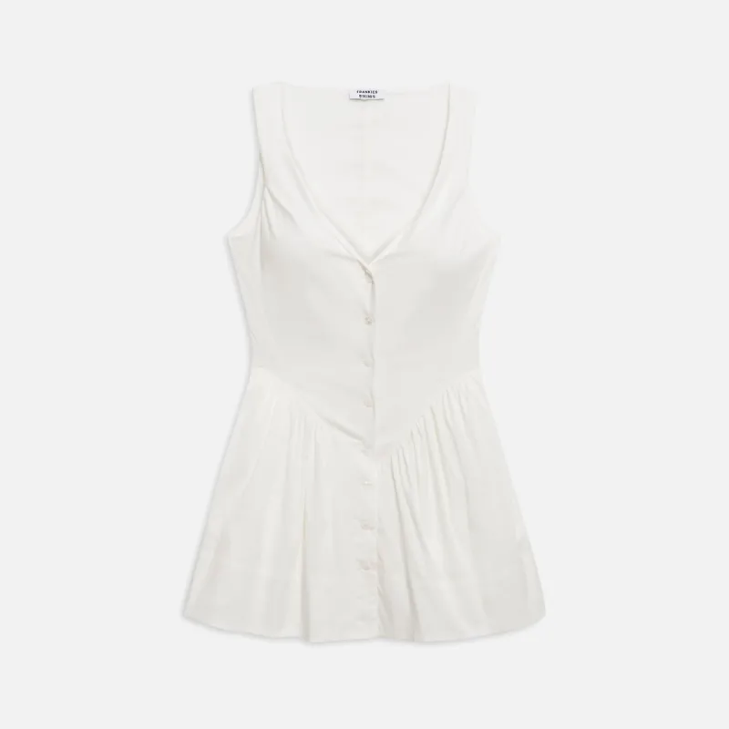 Frankies Bikinis Charlotte Poplin Dress - White sold by Kith
