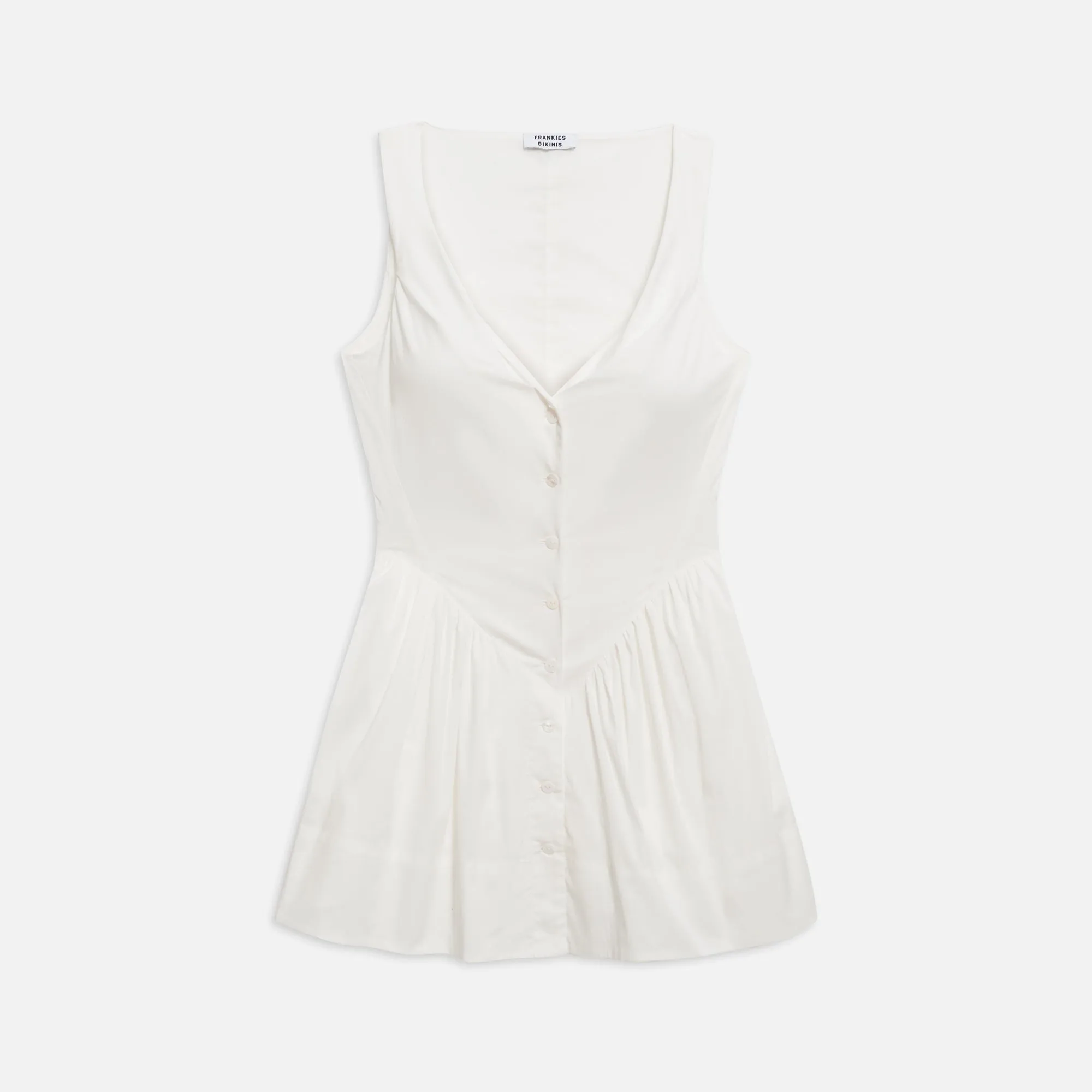 Frankies Bikinis Charlotte Poplin Dress - White sold by Kith