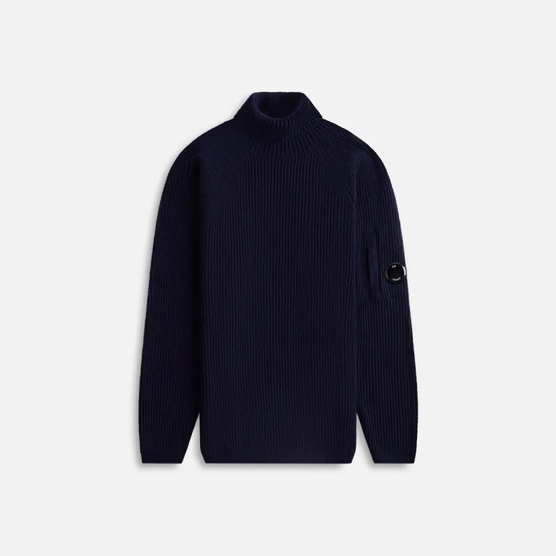 C.P. Company Lambswool Roll Neck Full Knit Total - Eclipse sold by Kith