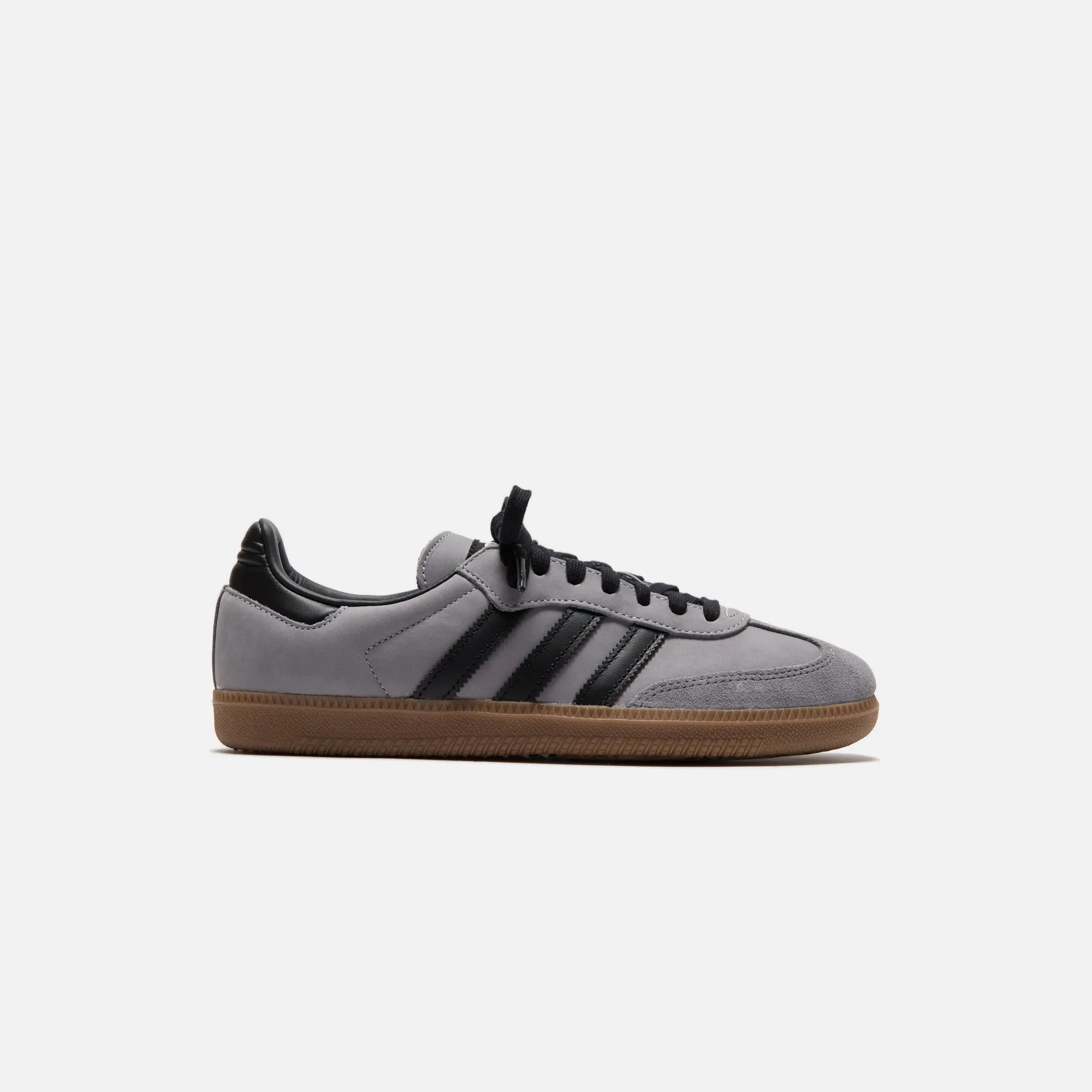 adidas Samba OG - Halo Silver / Core Black / Brown Desert sold by Kith