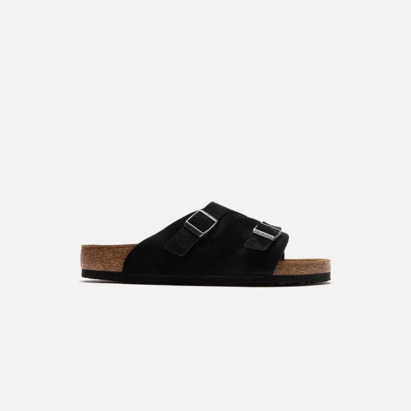 Birkenstock Zurich Suede - Black sold by Kith