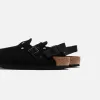 Birkenstock Tokio Suede - Black sold by Kith