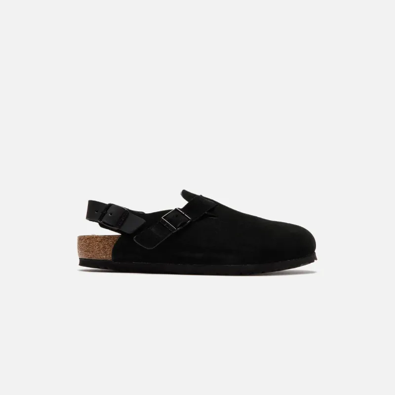 Birkenstock Tokio Suede - Black sold by Kith