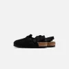Birkenstock Tokio Suede - Black sold by Kith