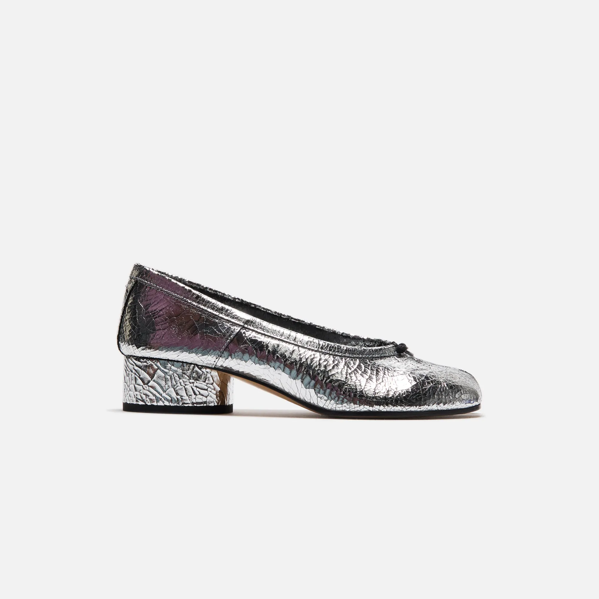 Maison Margiela Tabi New Ballerina Flats - Broken Mirror Silver sold by Kith