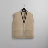 Kith Button Front Reuben Sweater Vest - Sandrift sold by Kith