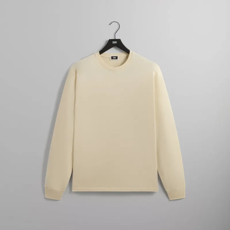 Kith Long Sleeve Vintage Wash Tee - Sandrift sold by Kith