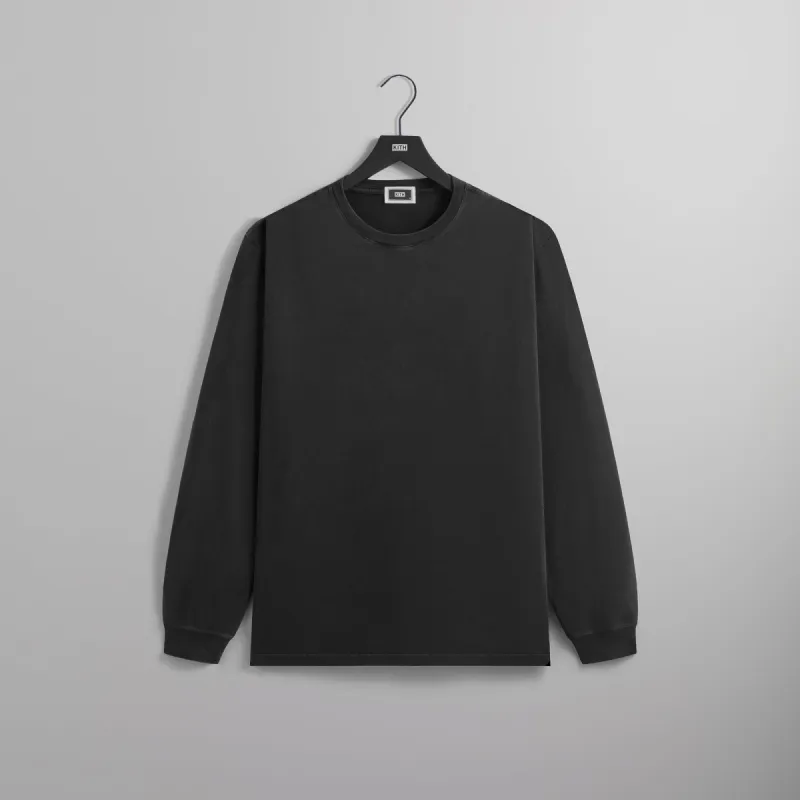 Kith Long Sleeve Vintage Tee - Black sold by Kith