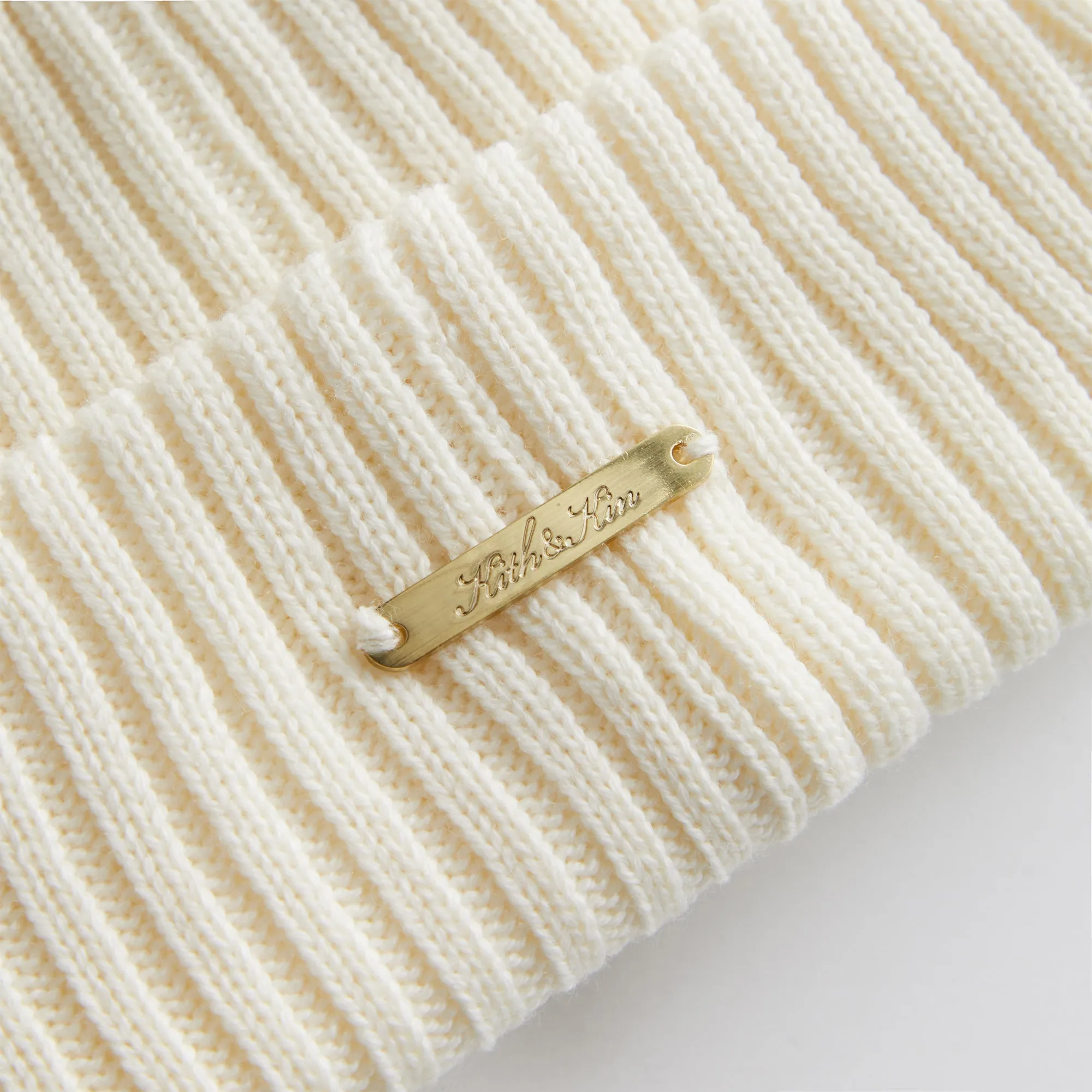 Kith & New Era for the New York Yankees Knit Beanie - Sandrift sold by Kith product image thumbnail 3