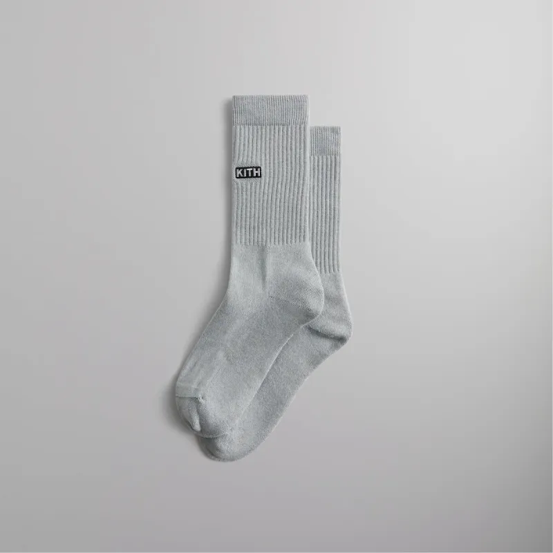 ★25SS★Kith for South2 West8 Embroidered Logo Crew Socks KHM220120-116-DETAIL-