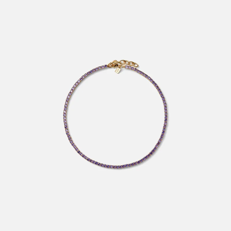 Crystal Haze Serena Necklace - Lavender sold by Kith