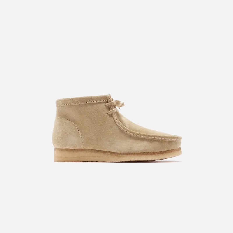 Clarks WMNS Wallabee Boot - Maple Suede sold by Kith