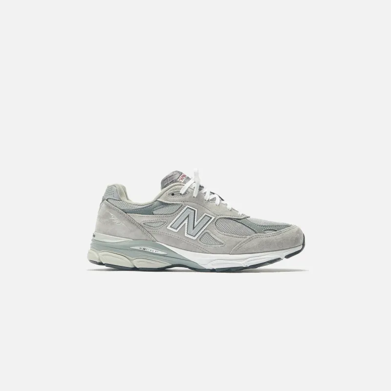 New Balance Made in USA 990v3 - Grey / White sold by Kith