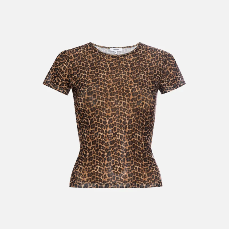 Miaou Mini Tee - Leopard sold by Kith