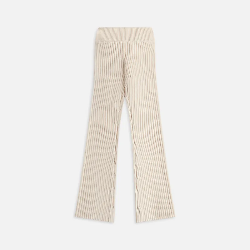 GUIZIO Thalia Rib Pants - Ivory sold by Kith