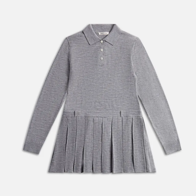 Sandy Liang Hague Sweater Dress - Grey sold by Kith