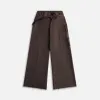 Rick Owens Pantaloni Wide Bela Pant - Ash / Brown / Black sold by Kith