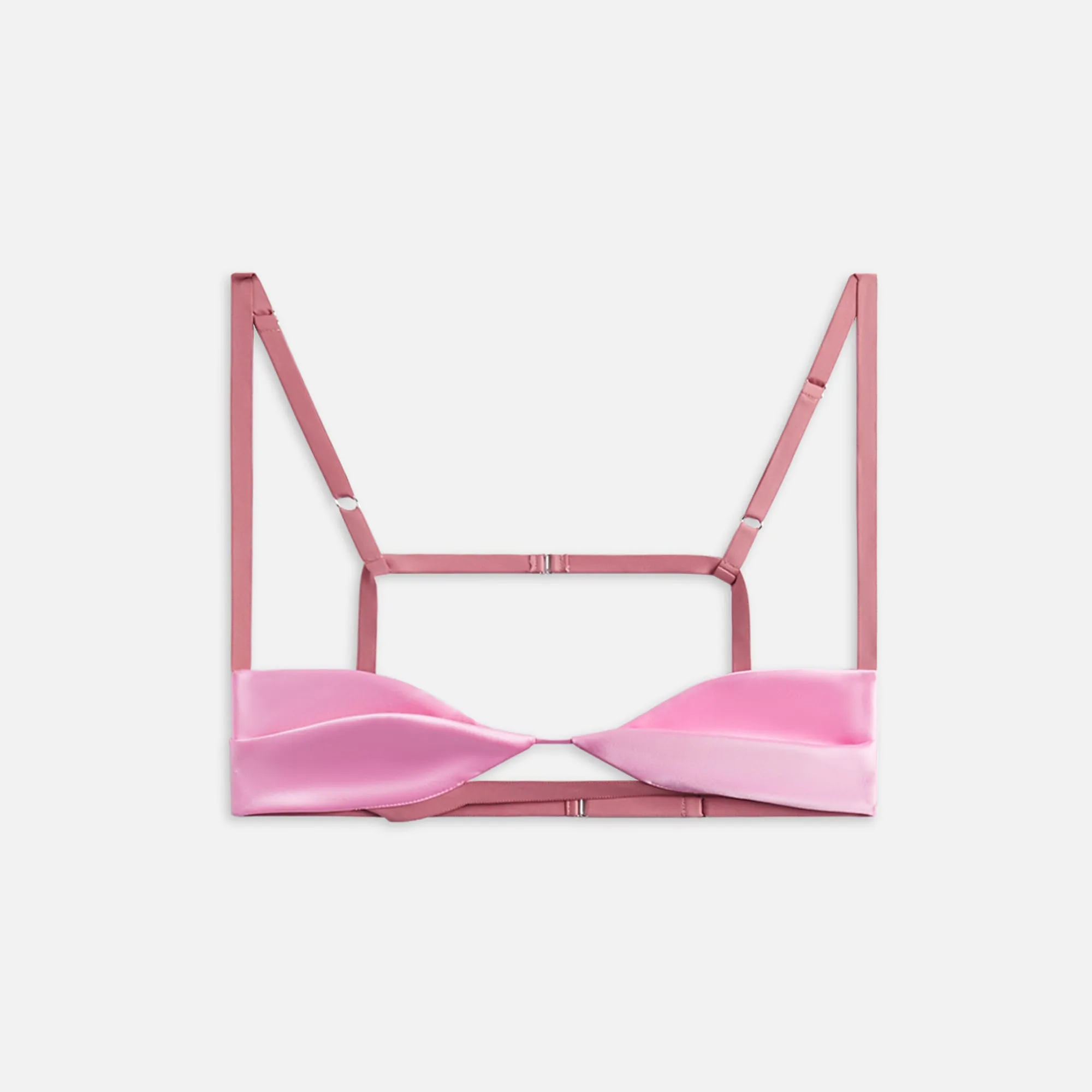 Nensi Dojaka Double Petal Satin Bra - Pink sold by Kith