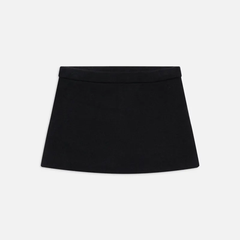 Frankies Bikinis Marialla Cloud Knit Skort - Black sold by Kith