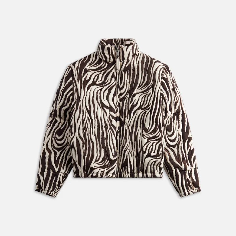 ERL Unisex Zebra Quilted Puffer - Zebra sold by Kith