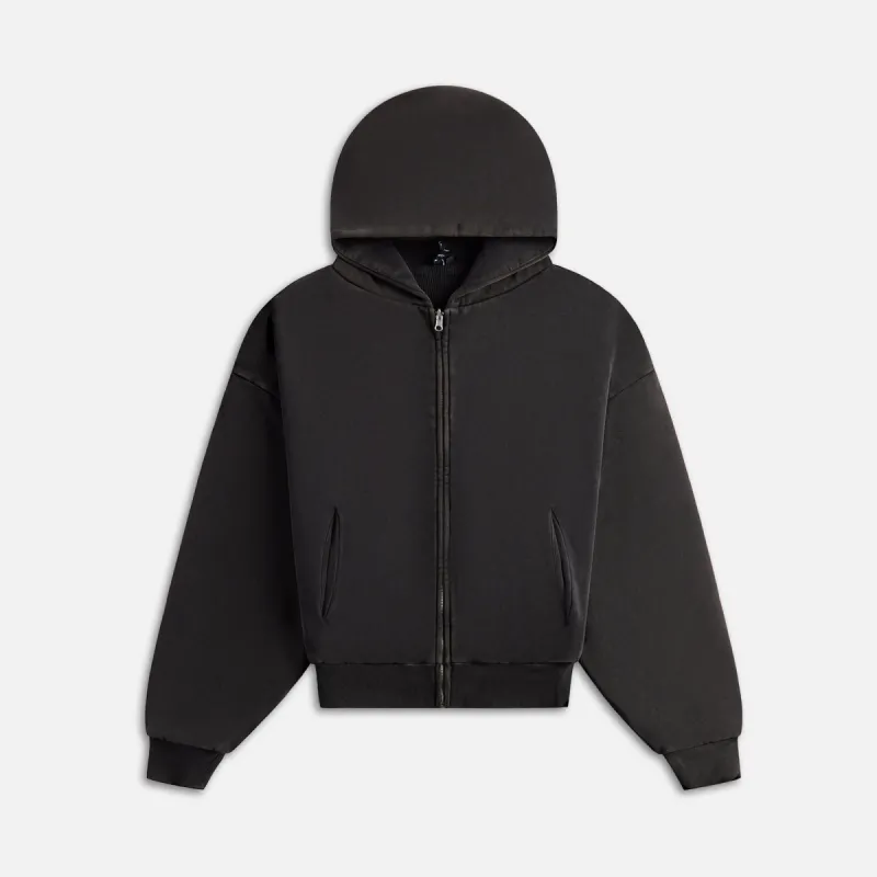 Entire Studios Thermal Hoodie - Washed Black sold by Kith