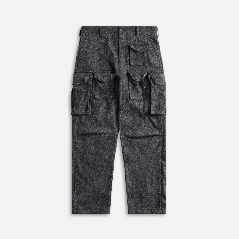 Engineered Garments Grey Poly Wool Herringbone Pant - Grey sold by Kith