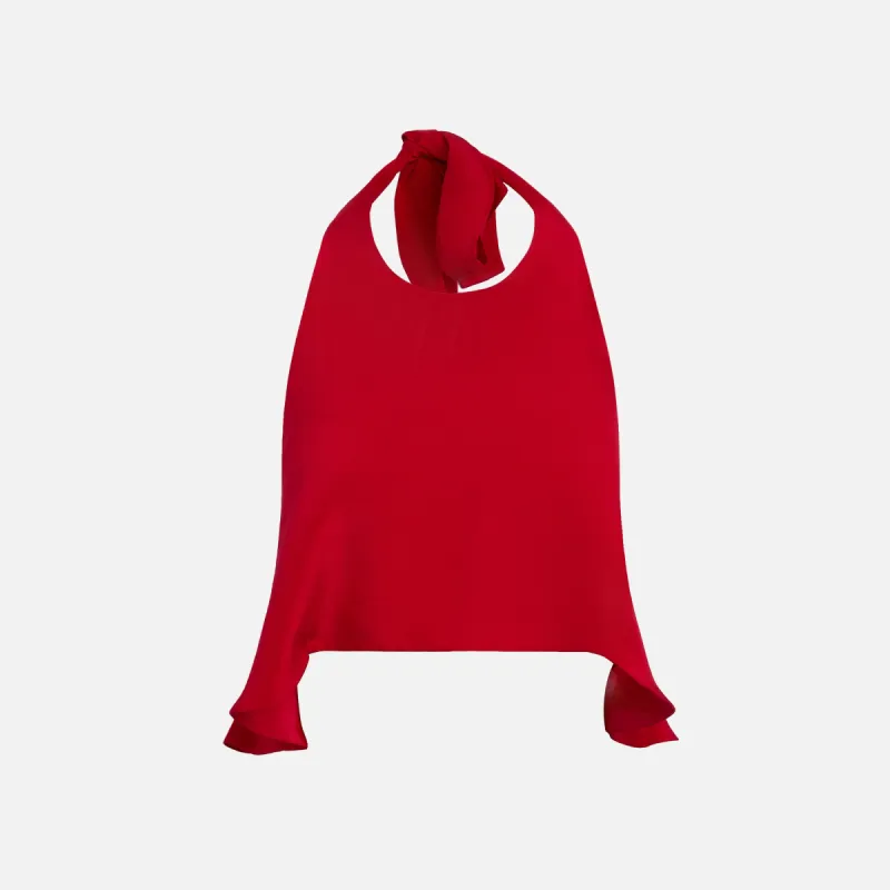 Azeeza Della Silk Top - Cherry sold by Kith