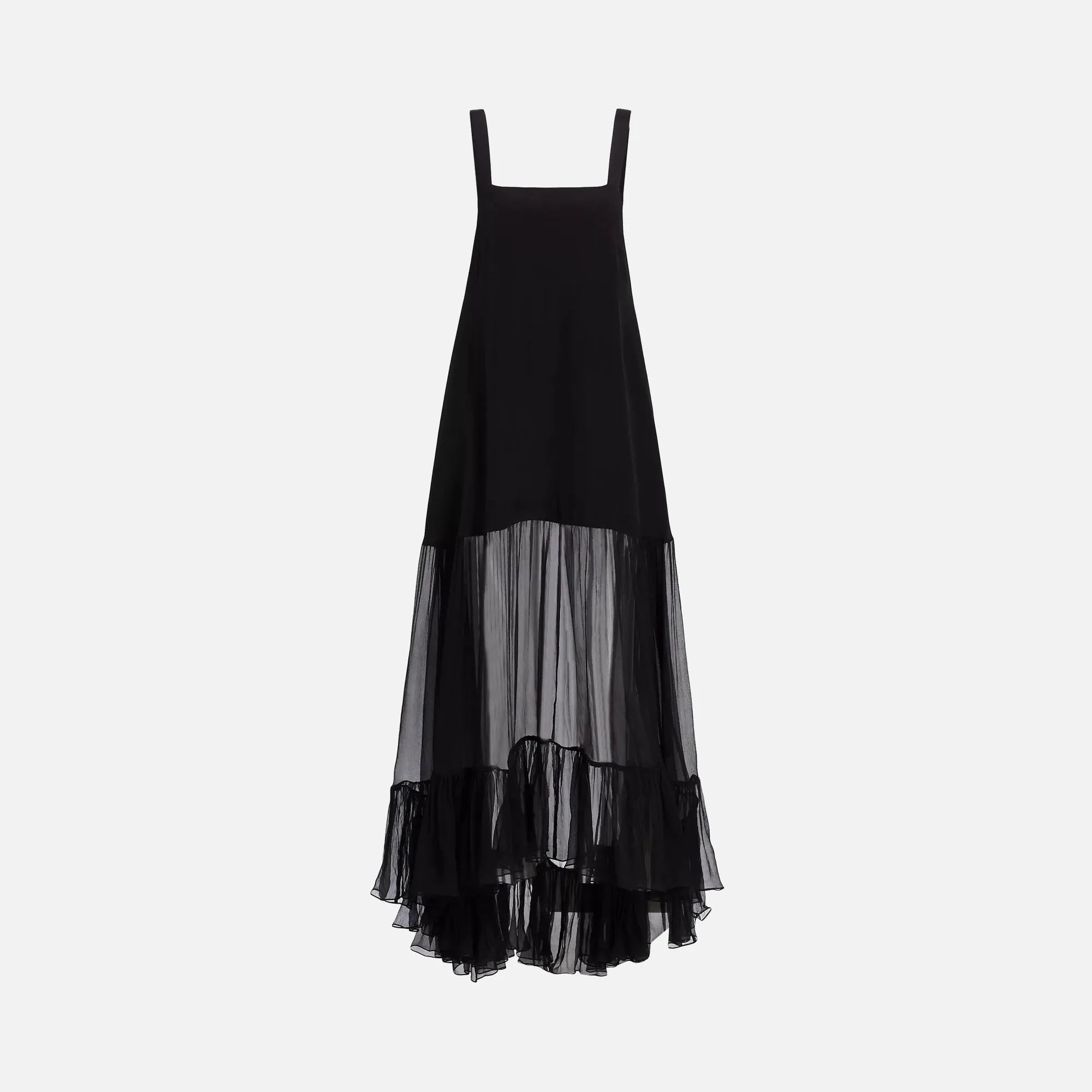 Azeeza Bellevue Poplin Chiffon Dress - Black sold by Kith
