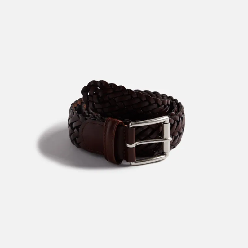 Anderson's Woven Leather Belt - Cogna sold by Kith