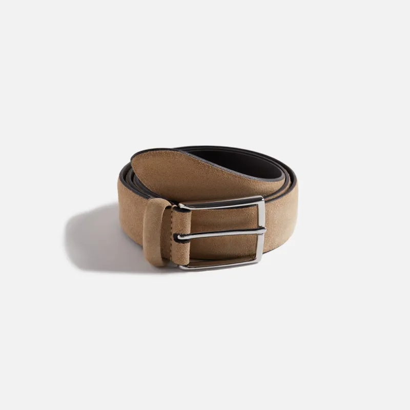 Anderson's Suede Semi Formal Belt - Tan sold by Kith