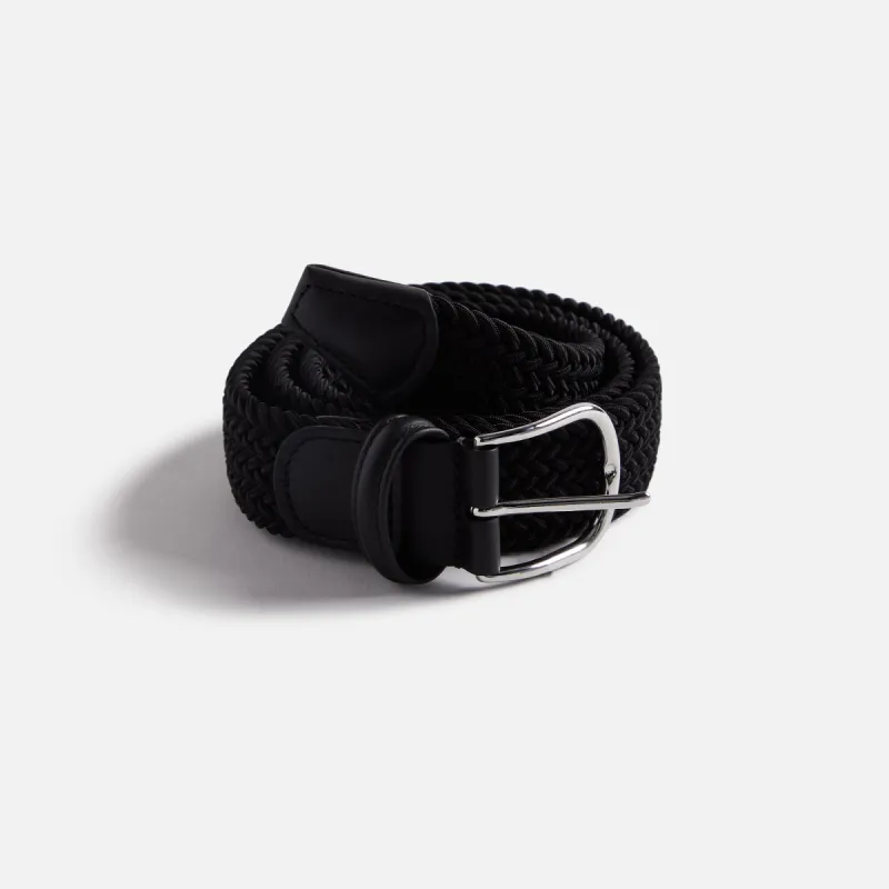 Anderson's Classic Stretch Woven Belt - Black sold by Kith