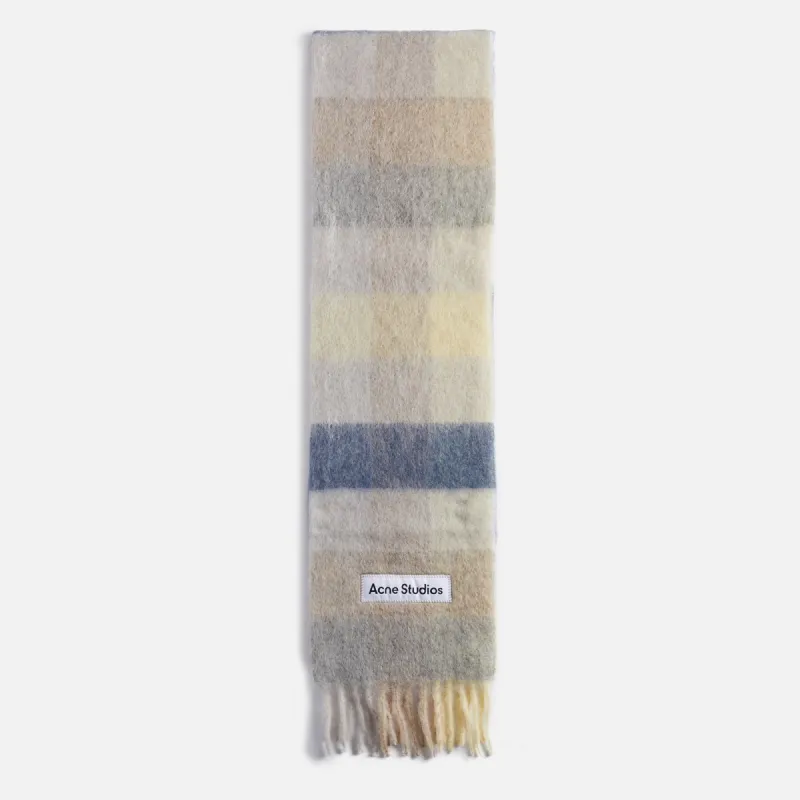 Acne Studios Vally Scarf - Vanilla / Beige / Lavender sold by Kith