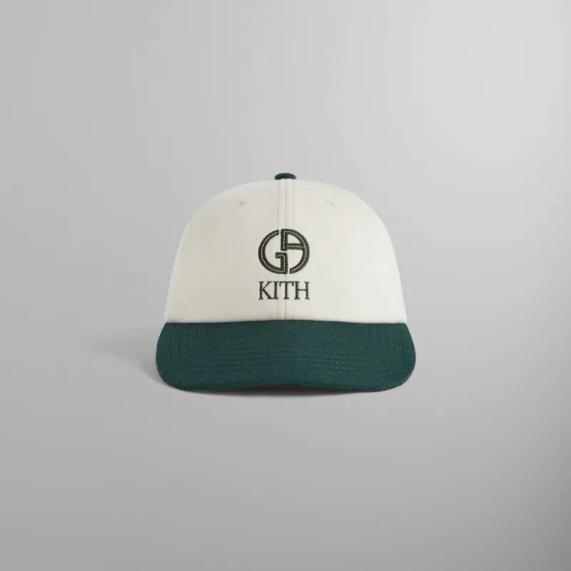 Kith & Giorgio Armani Two Tone Baseball Cap - Sandrift sold by Kith