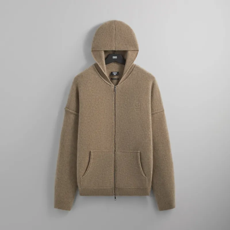 Kith & Giorgio Armani Silk Cashmere Hoodie - Sand sold by Kith