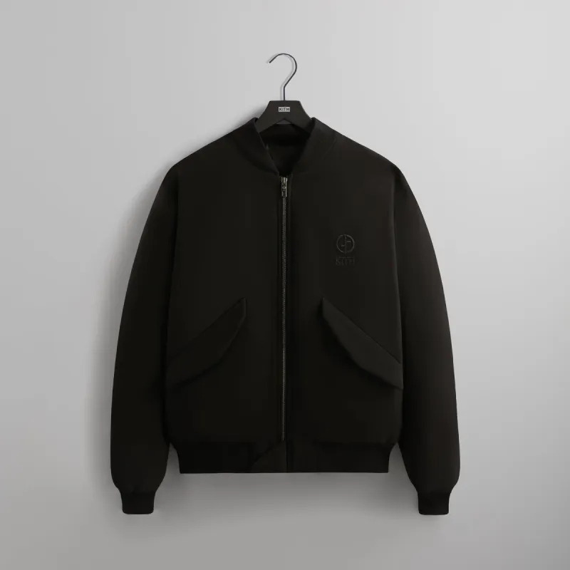 Kith & Giorgio Armani Bomber Jacket - Black sold by Kith