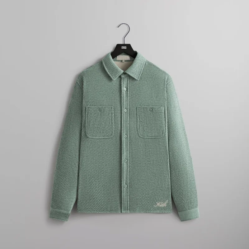 Kith Chenille Tweed Apollo Shirt - Tornado sold by Kith