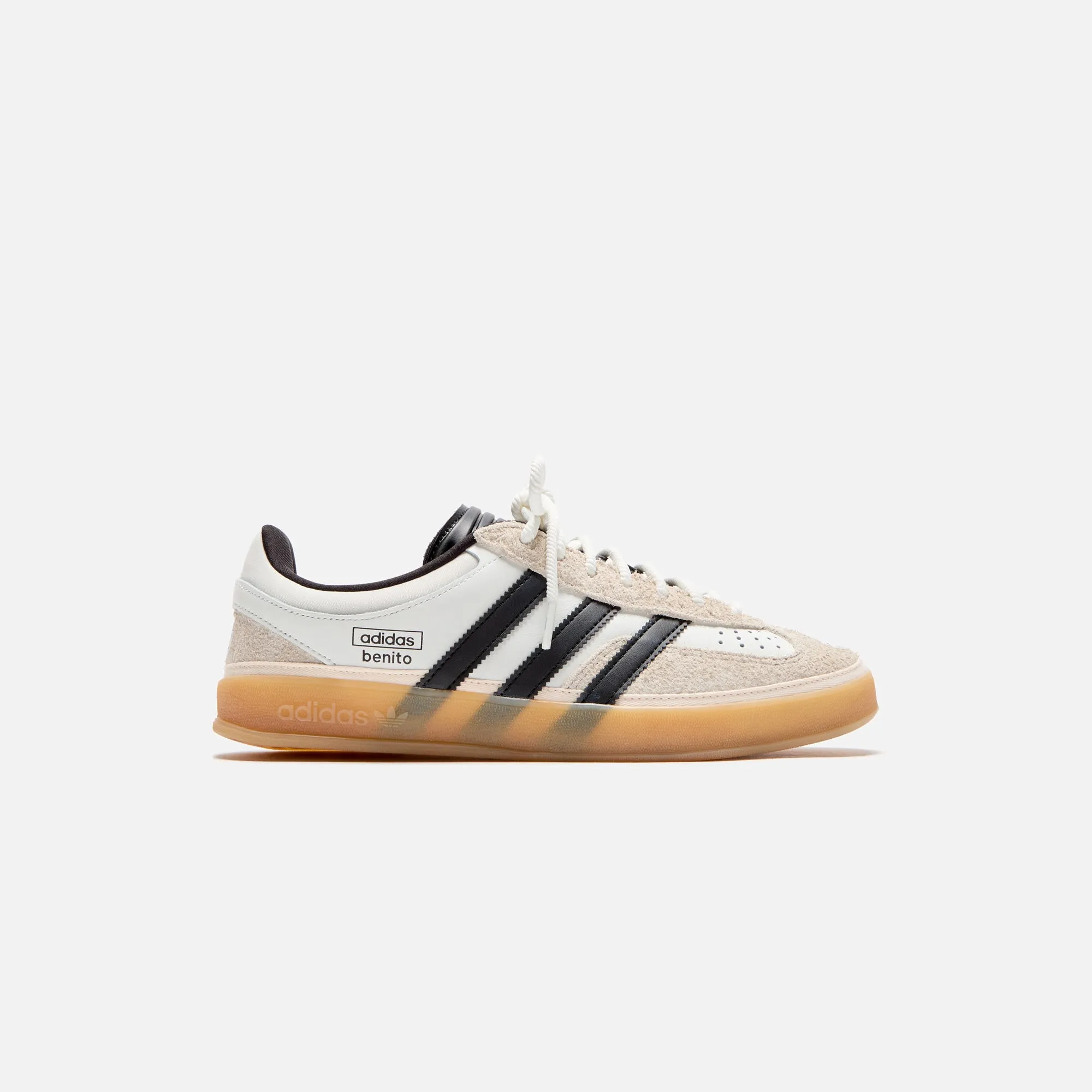 adidas x Bad Bunny Gazelle Indoor - Off-White / Black / Gum sold by Kith