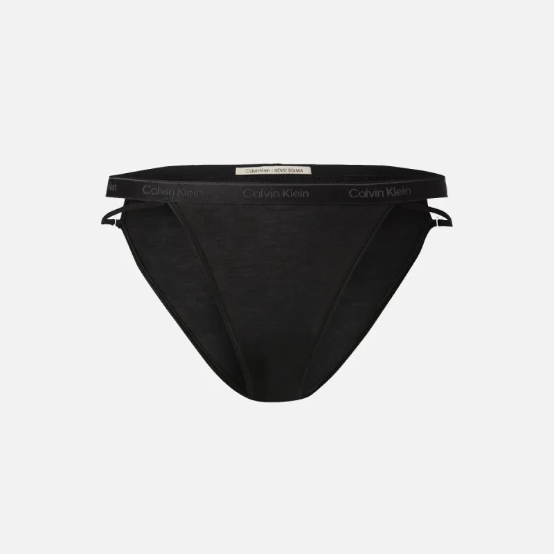 Nensi Dojaka for Calvin Klein Modal Cashmere Tanga - Black sold by Kith