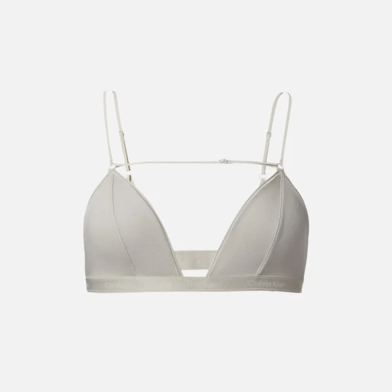 Nensi Dojaka for Calvin Klein Triangle Modal Chasmere Bra - Dove sold by Kith