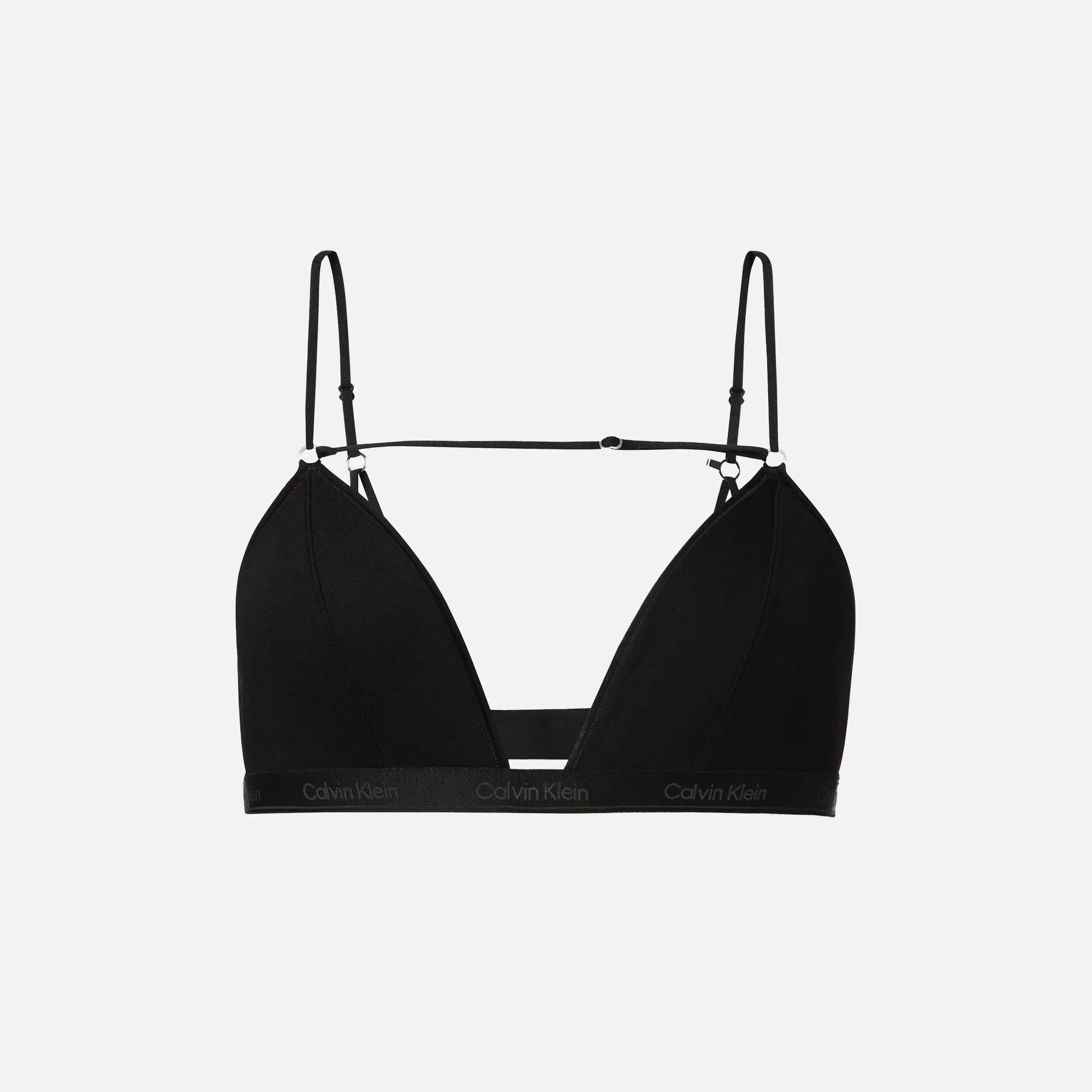 Nensi Dojaka for Calvin Klein Triangle Modal Chasmere Bra - Black sold by Kith