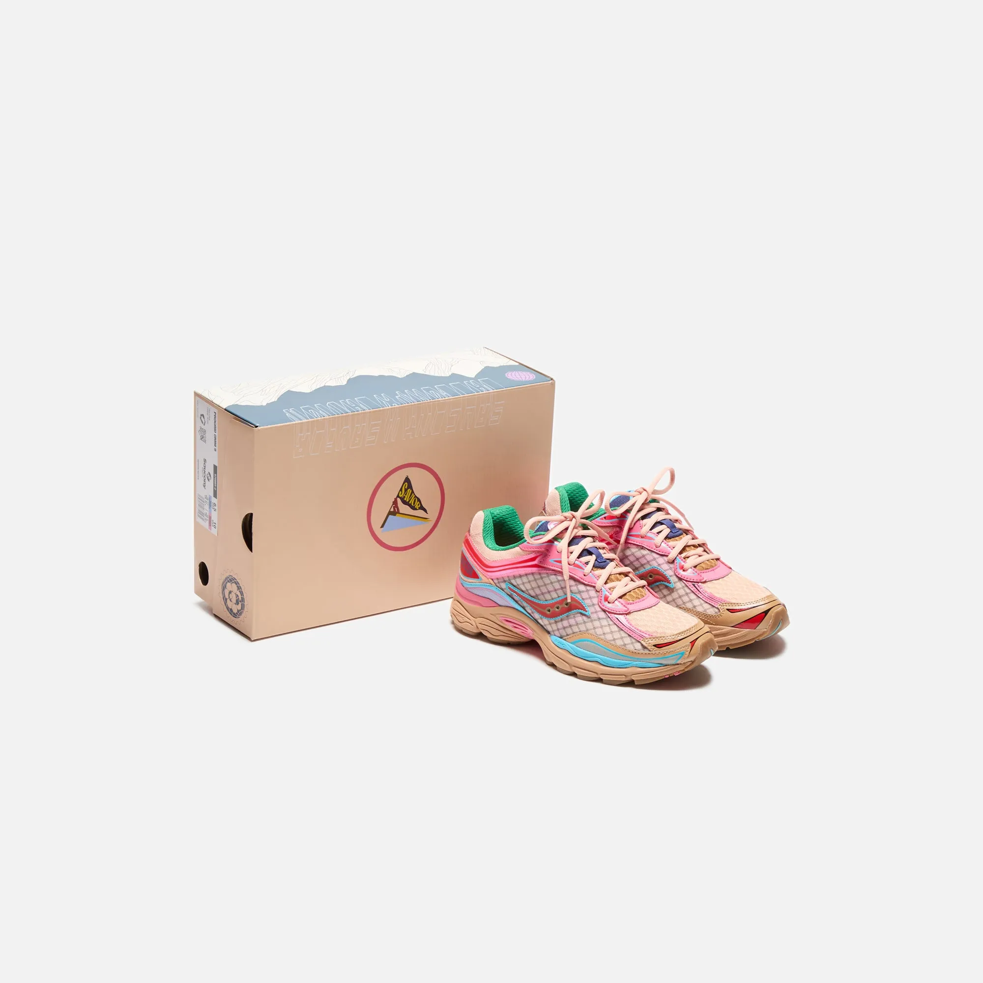 Saucony x Jae Tips Progrid Omni 9 - Tan / Pink sold by Kith product image thumbnail 5