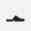 Lemaire Square Mule - Black sold by Kith