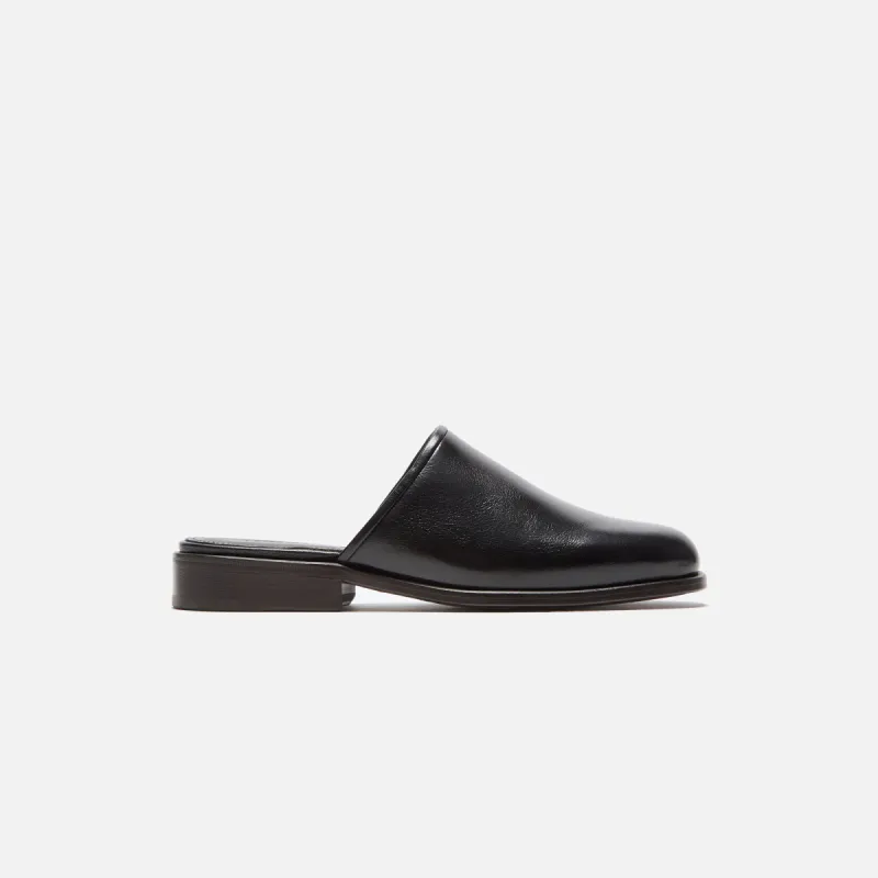 Lemaire Square Mule - Black sold by Kith